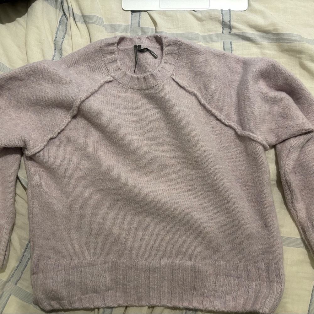 Anthropologie Light Purple Crew Neck Sweater